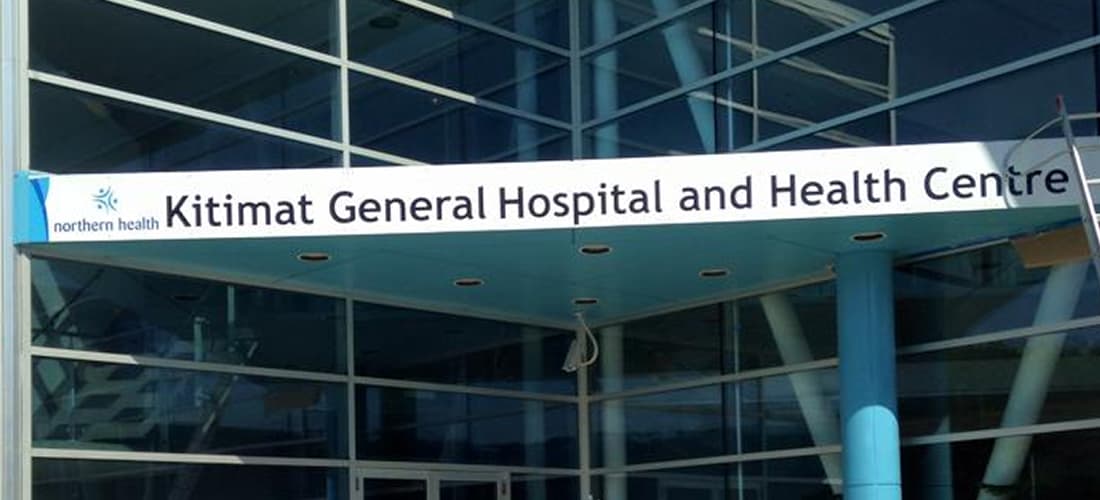 Kitimat General Hospital and Health Centre entrance